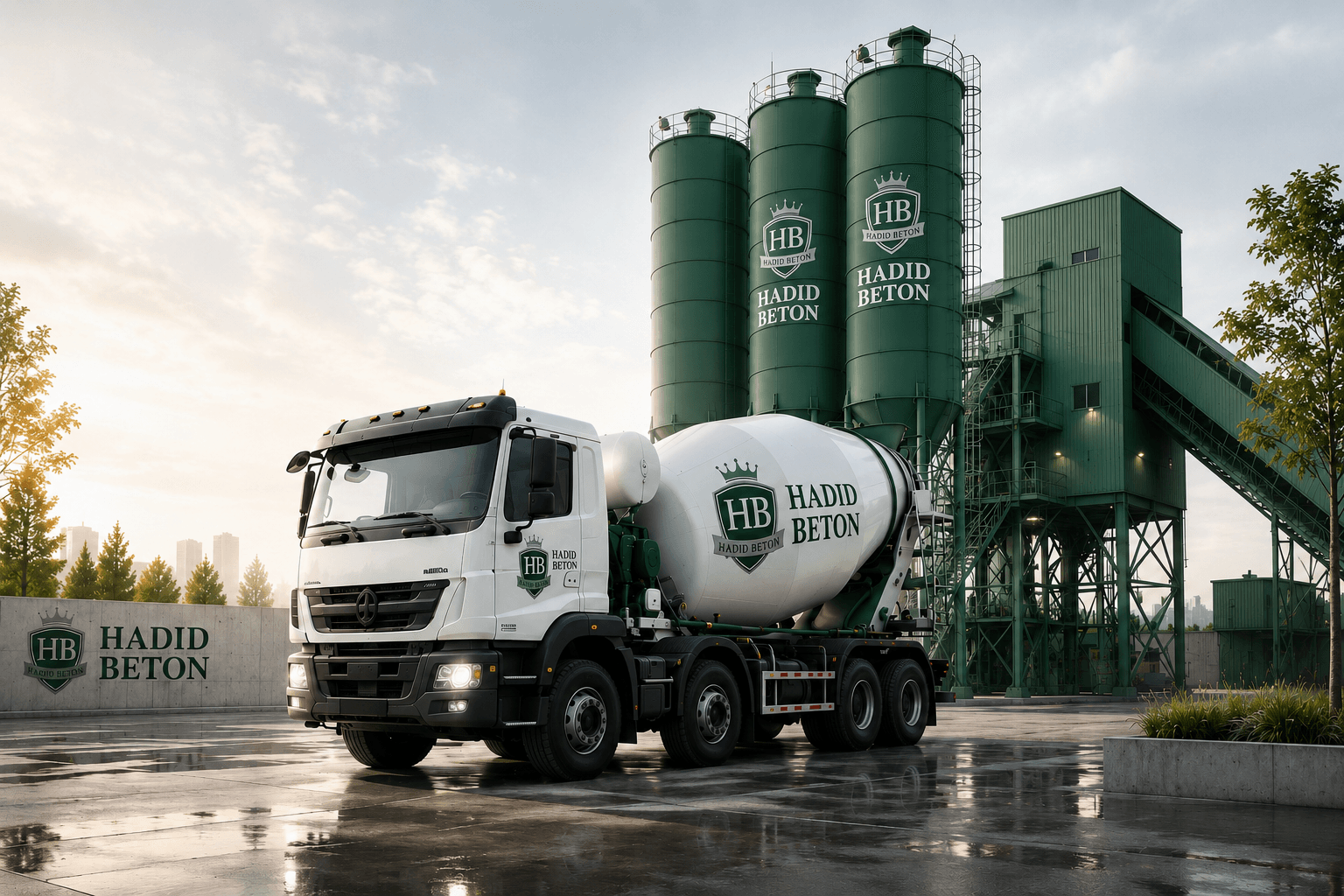 Hadid Beton mikser zavod oldida
